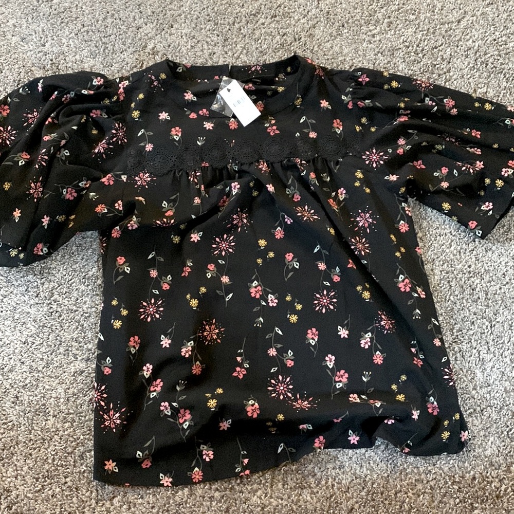 Lane Bryant floral blouse